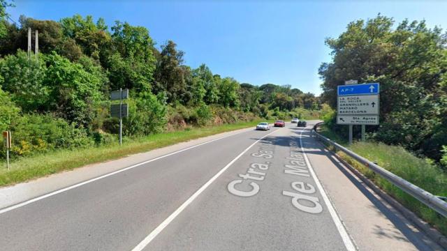 Punto kilométrico 2 de la BV-5105 de la Roca del Vallès / GOOGLE STREET VIEW