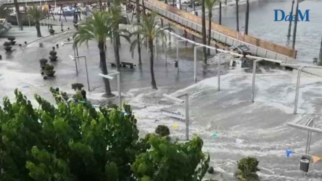 'Rissaga' en el Port d'Alcúdia (Mallorca) el martes pasado / CG