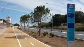 Un carril bici de la red Bicivia, cuya expansión es uno de los proyectos previstos por el Plan de Sostenibilidad Ambiental / AMB