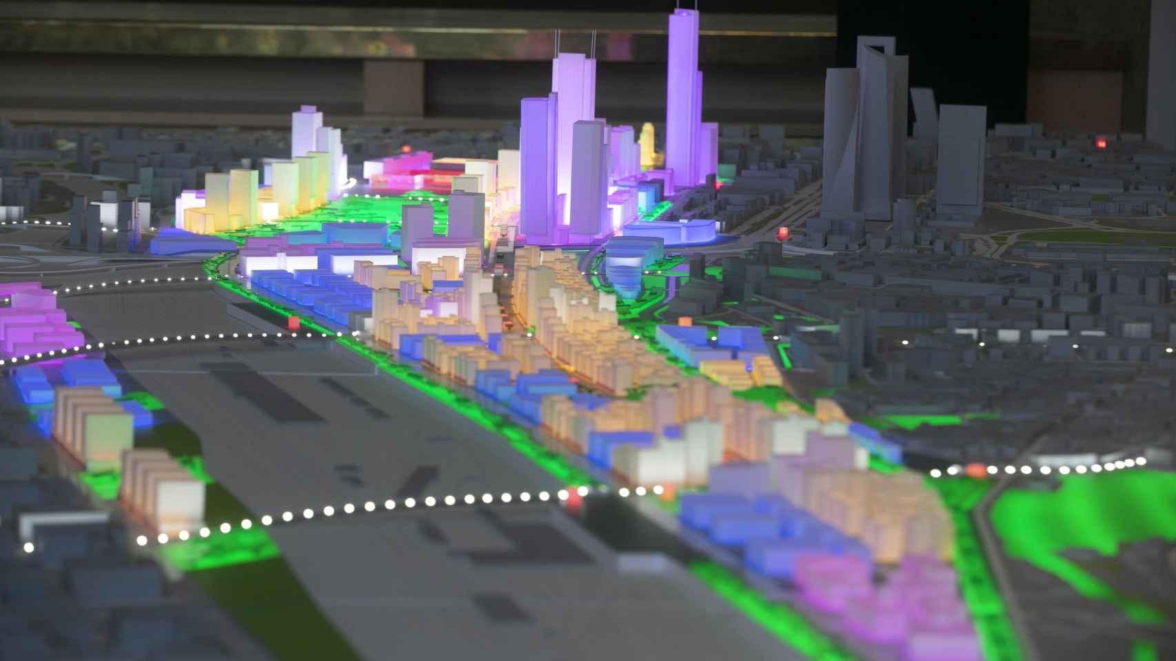 La Operación Chamartín o Madrid Nuevo Norte, con sus tres puentes, túnel, pasarela peatonal y calles estructurantes / EUROPA PRESS