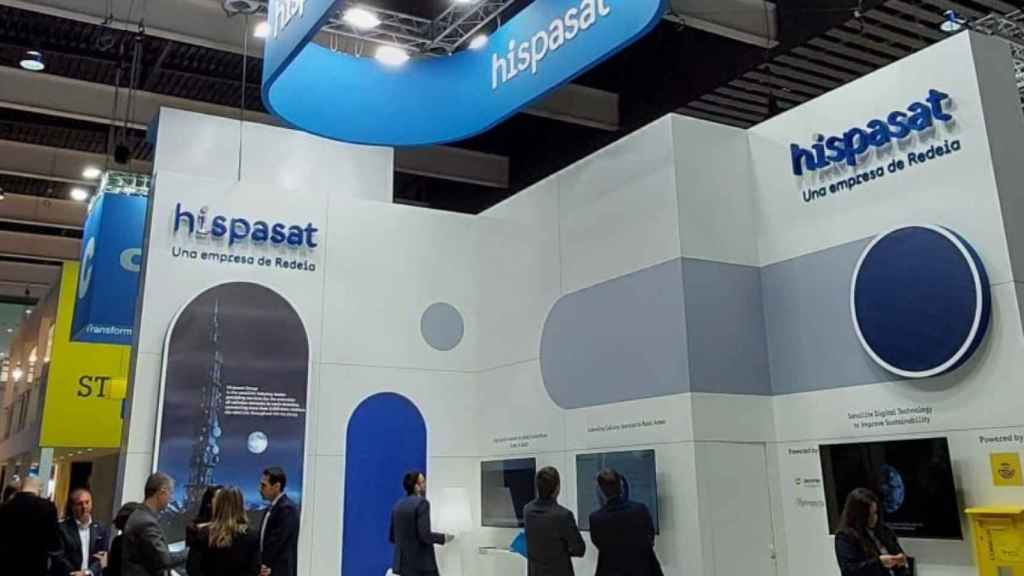 Stand de Hispasat en el Mobile World Congress de 2023 / CEDIDA