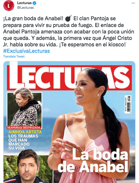 Portada de la revista 'Lecturas' en Twitter / @Lecturas