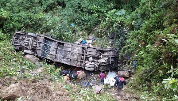 El autobús accidentado / TWITTER