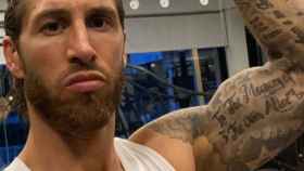 Sergio Ramos en el gimnasio 2