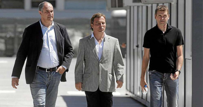 Andoni Zubizarreta, Xavi Martín y Tito Vilanova / FCB