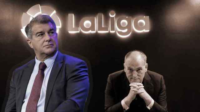 Joan Laporta y Javier Tebas, enfrentados en una guerra fría interminable / EL ESPAÑOL