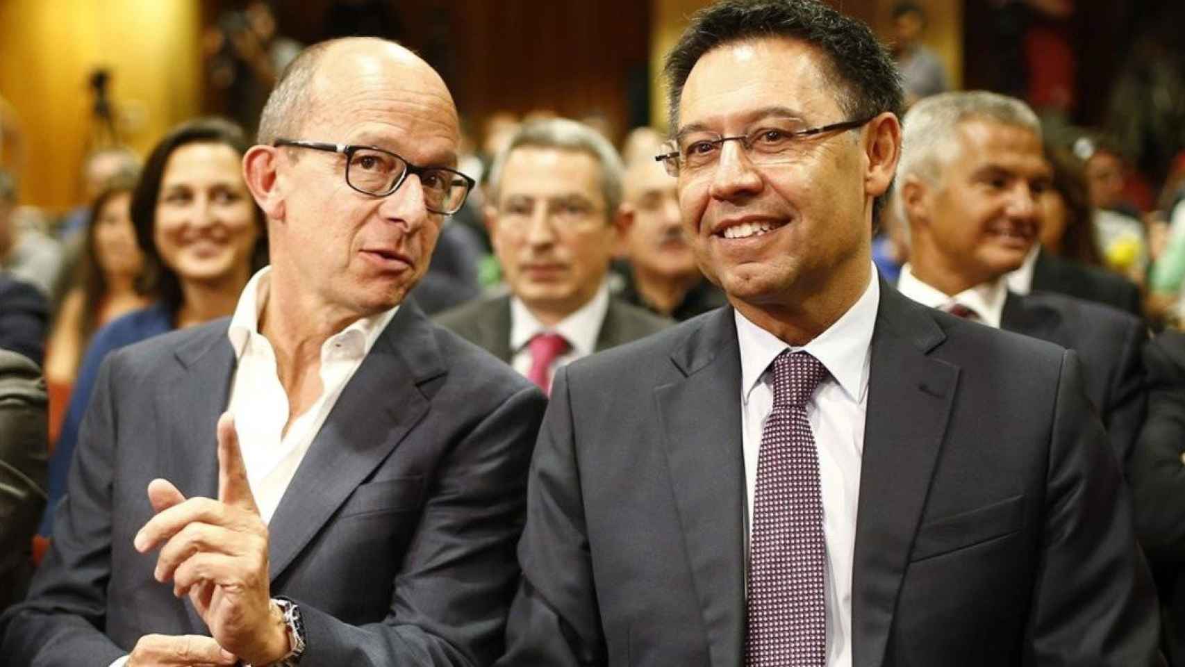 Jordi Cardoner y Josep Maria Bartomeu, antes de las elecciones de 2015 / EFE