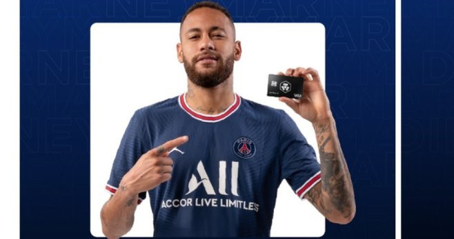 Neymar Jr, imagen del PSG para patrocinar las criptomonedas / PSG