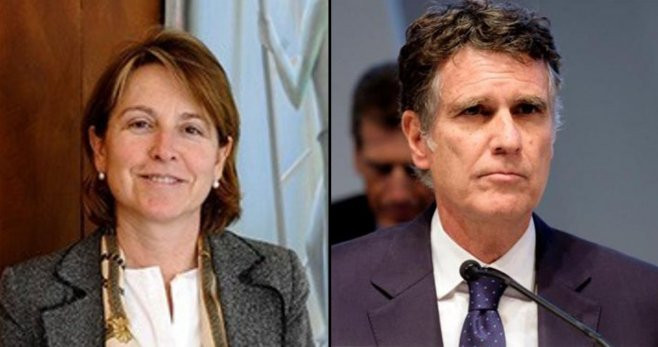 Maribel Meléndez (ex Caixabank) y Jaume Guardiola (ex Sabadell) / CM