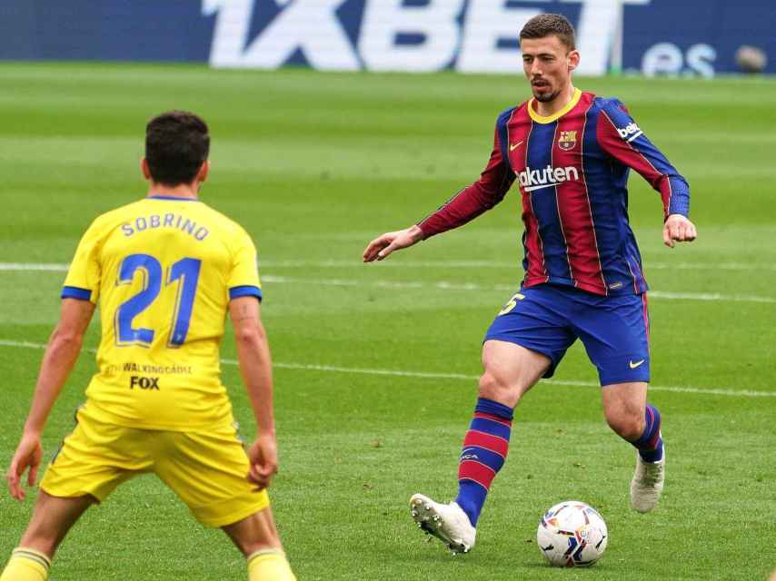 Lenglet, en una acción contra el Cádiz | EP