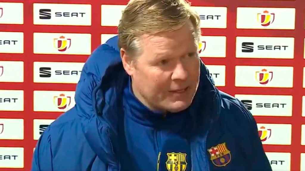 Koeman habla ante la prensa tras la épica remontada del Barça en Granada / REDES