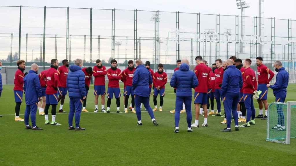 Los jugadores del Barça, en un entrenamiento | FCB