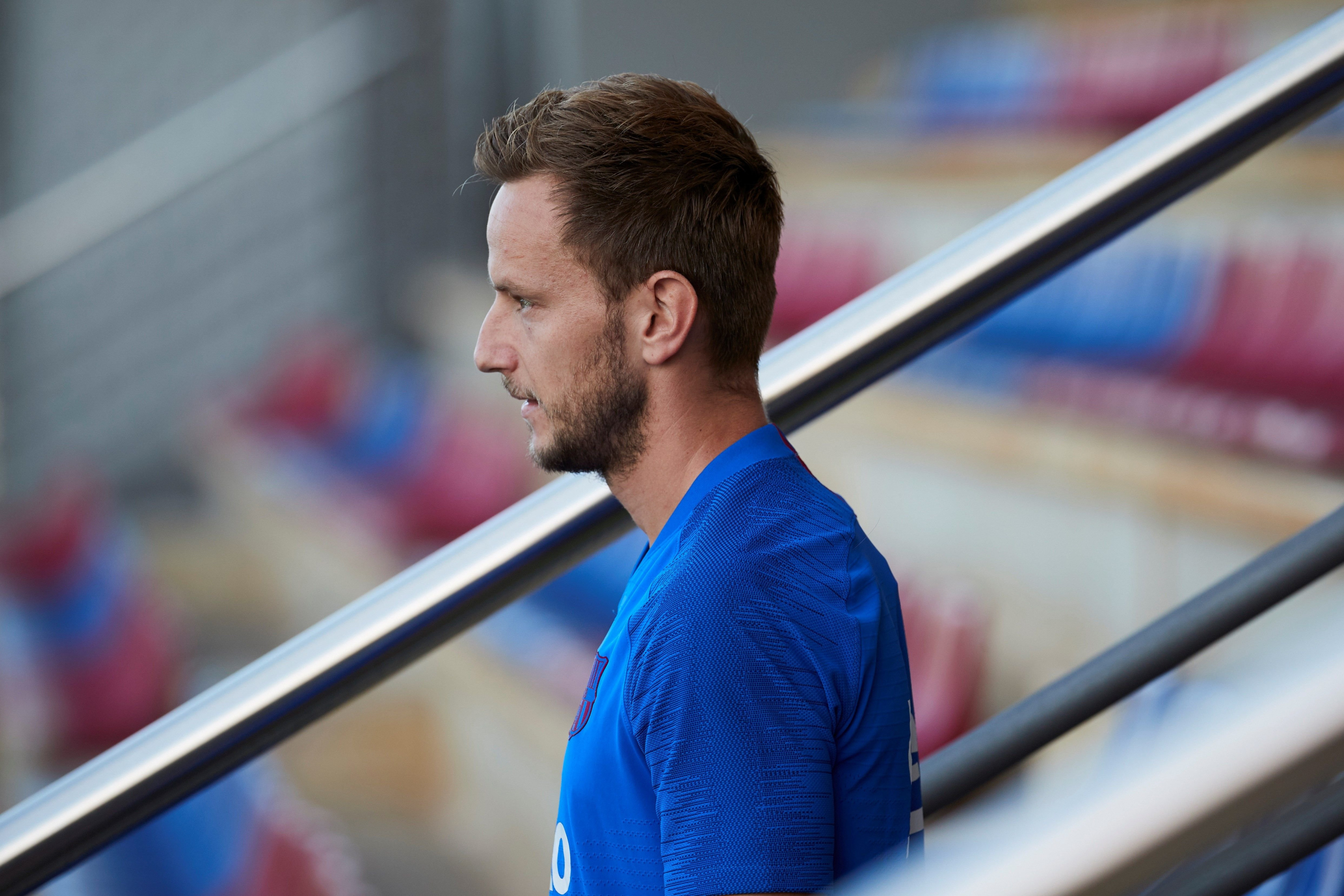 Una foto Ivan Rakitic durante un entrenamiento del Barça / EFE