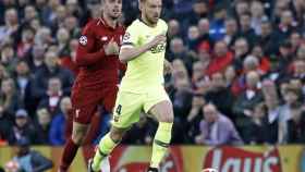 Una foto de Ivan Rakitic durante el Liverpool - Barça / FCB