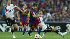 Una foto de Leo Messi durante la final de la Champions League 2011 ante el Manchester United / EFE