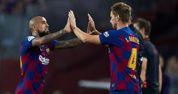 Rakitic sustituyó a Arturo Vidal en el partido contra el Sevilla / EFE