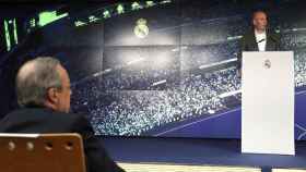 Zinedine Zidane, en su presentación como nuevo entrenador del Real Madrid / EFE