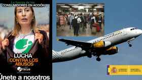 Ana Pastor en una recreación de su papel como defensora de los consumidores en la crisis de Vueling y el colapso aeroportuario.