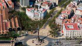 Recreación de la reforma de la Rambla en el tramo Colón-Santa Madrona / AYUNTAMIENTO DE BARCELONA