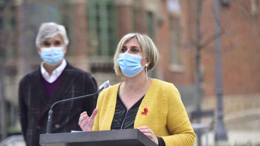 La 'consellera' de Salud de la Generalitat, Alba Vergés, en el Hospital de Sant Pau de Barcelona / EUROPA PRESS