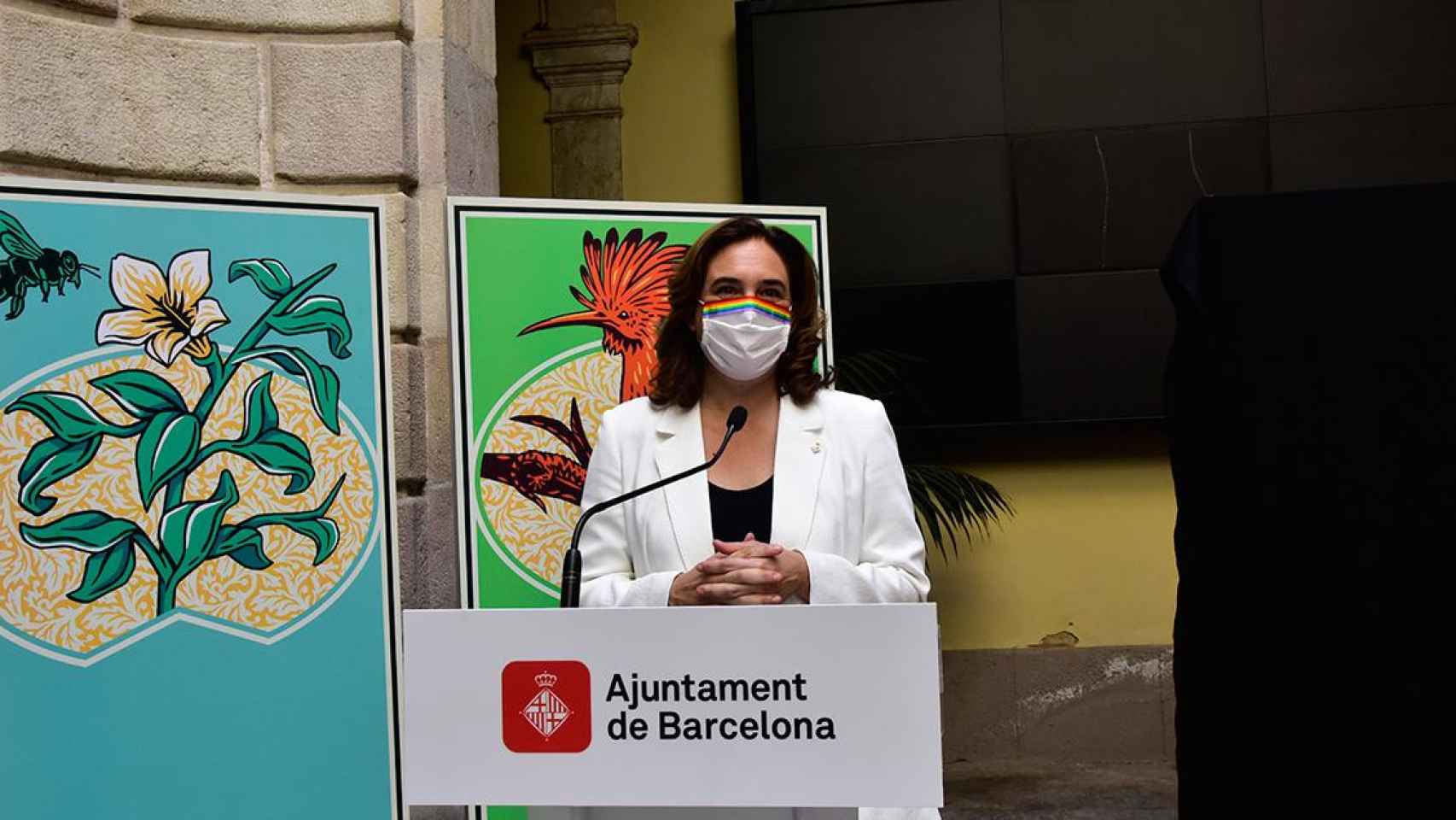 La alcaldesa de Barcelona, Ada Colau, durante la presentación de La Mercè 2020 / EUROPA PRESS