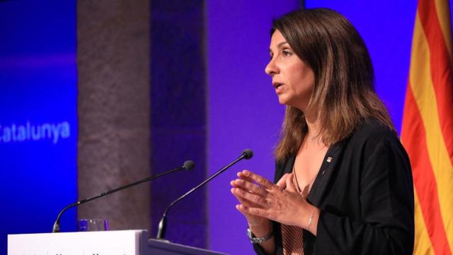 Meritxell Budó en declaraciones sobre Lleida en rueda de prensa / GOVERN