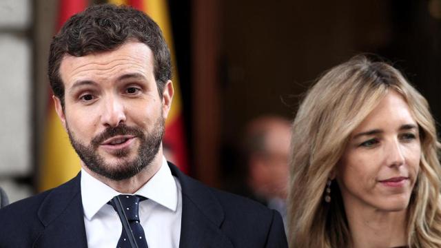 (I-D) El presidente del Partido Popular, Pablo Casado; y la portavoz del PP en el Congreso, Cayetana Álvarez de Toledo / EP