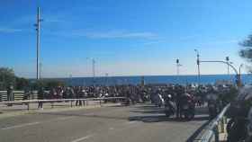 Manifestación de moteros en Barcelona