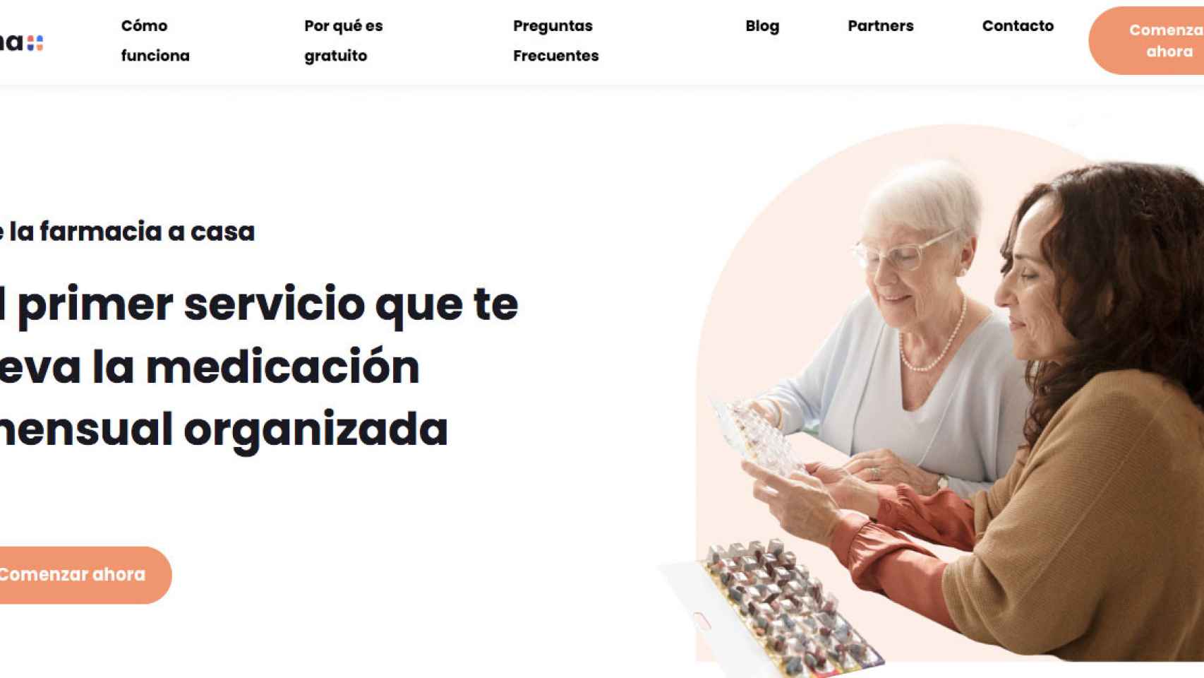 El portal de IMA Contigo, el 'e-commerce' de distribución de medicamentos / CG