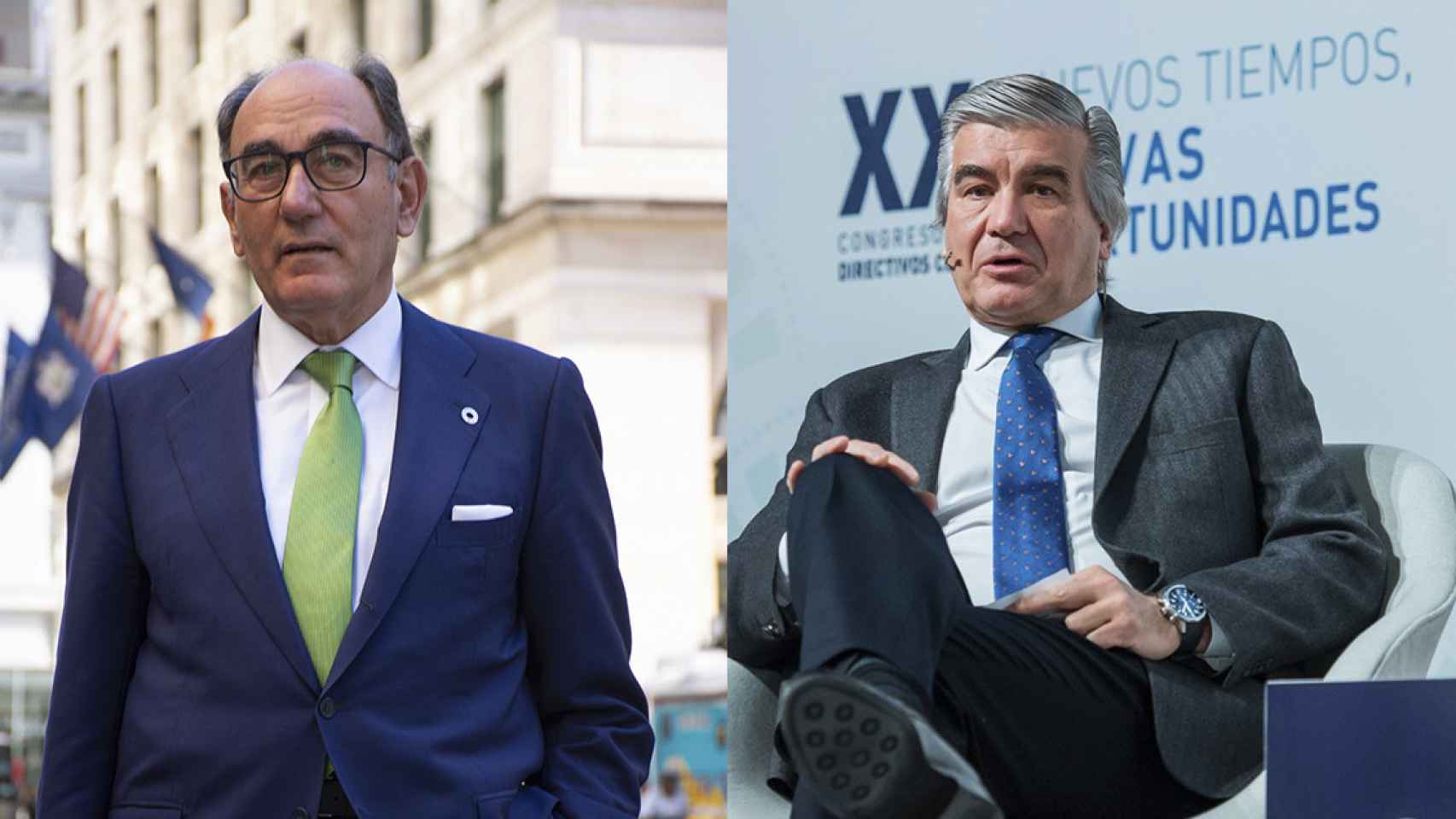 Ignacio Galán, presidente de Iberdrola, y Francisco Reynés, presidente de Naturgy / EUROPAPRESS