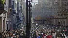 Imagen de archivo de la peatonal Portal de l'Àngel en Barcelona / EFE