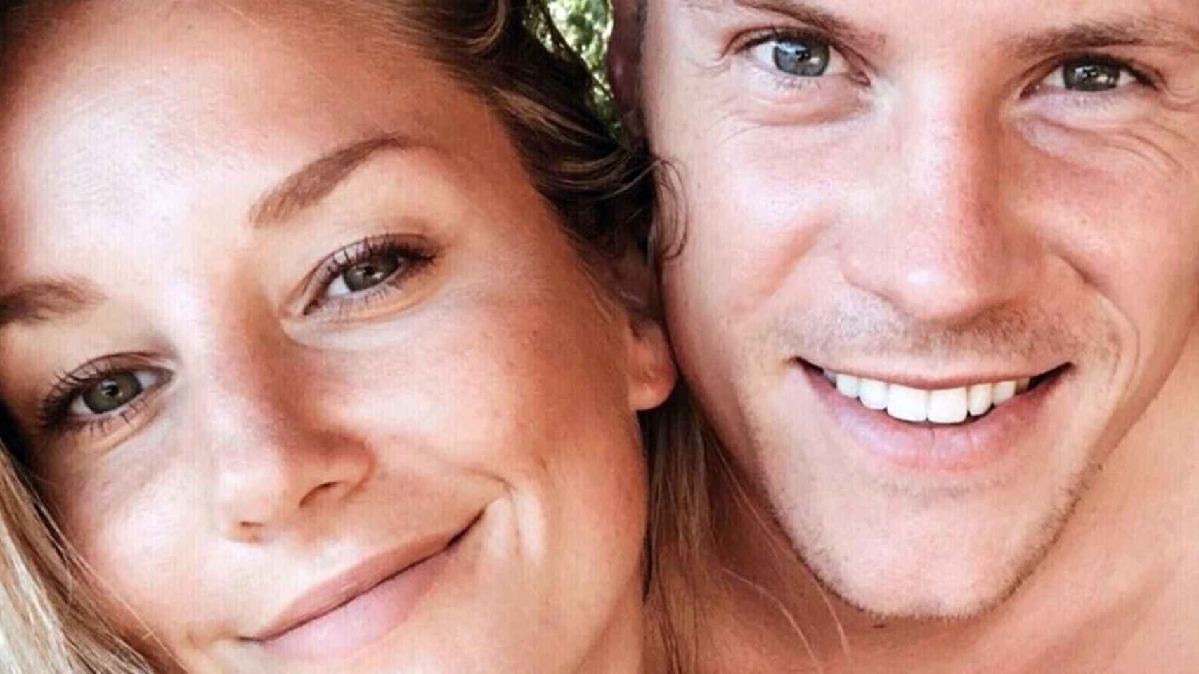 Daniela Jehlé con Marc André Ter Stegen este verano