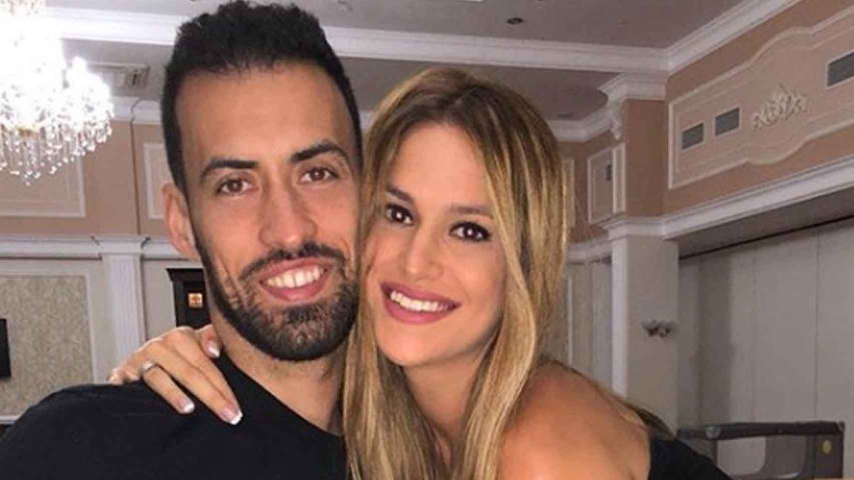 Sergio Busquets y Elena Galera / Instagram