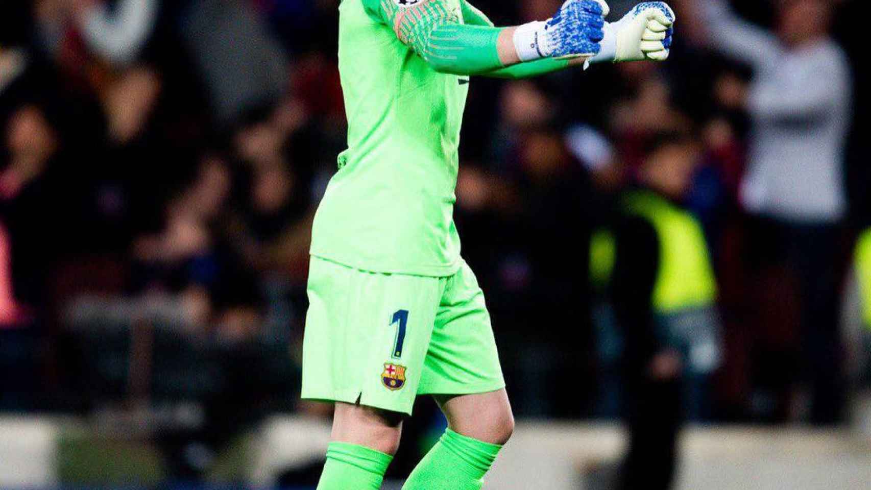 Ter Stegen celebra el pase a semifinales de Champions / INSTAGRAM