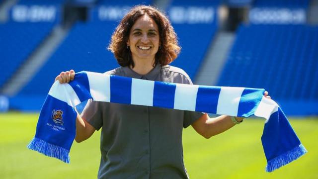 La exazulgrana Natalia Arroyo es la entrenadora de la Real Sociedad Femenino esta temporada 2020/21 / RS