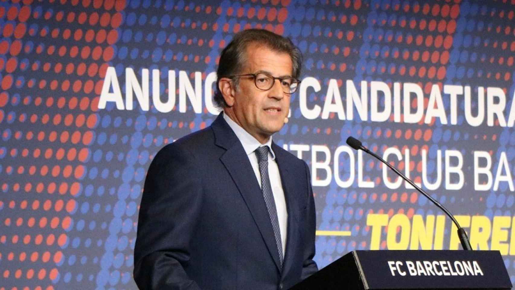 Toni Freixa, en la presentación de su candidatura a las elecciones | EFE