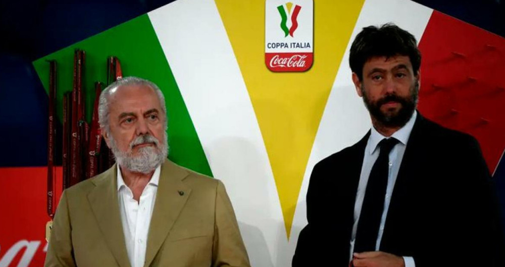 Laurentiis, presidente del Nápoles, junto a Andrea Agnelli, en un evento de la Serie A / REDES