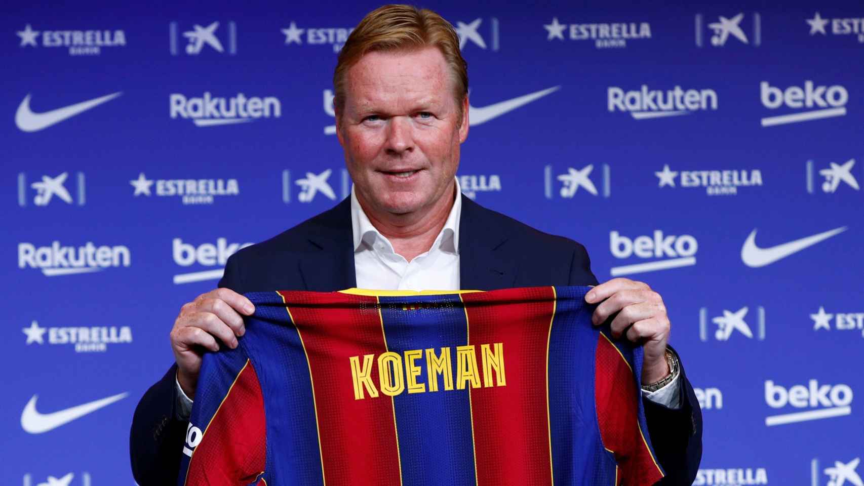 Ronald Koeman en la rueda de prensa de su presentación / EFE