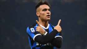 Lautaro Martínez, celebrando un gol con el Inter | EFE