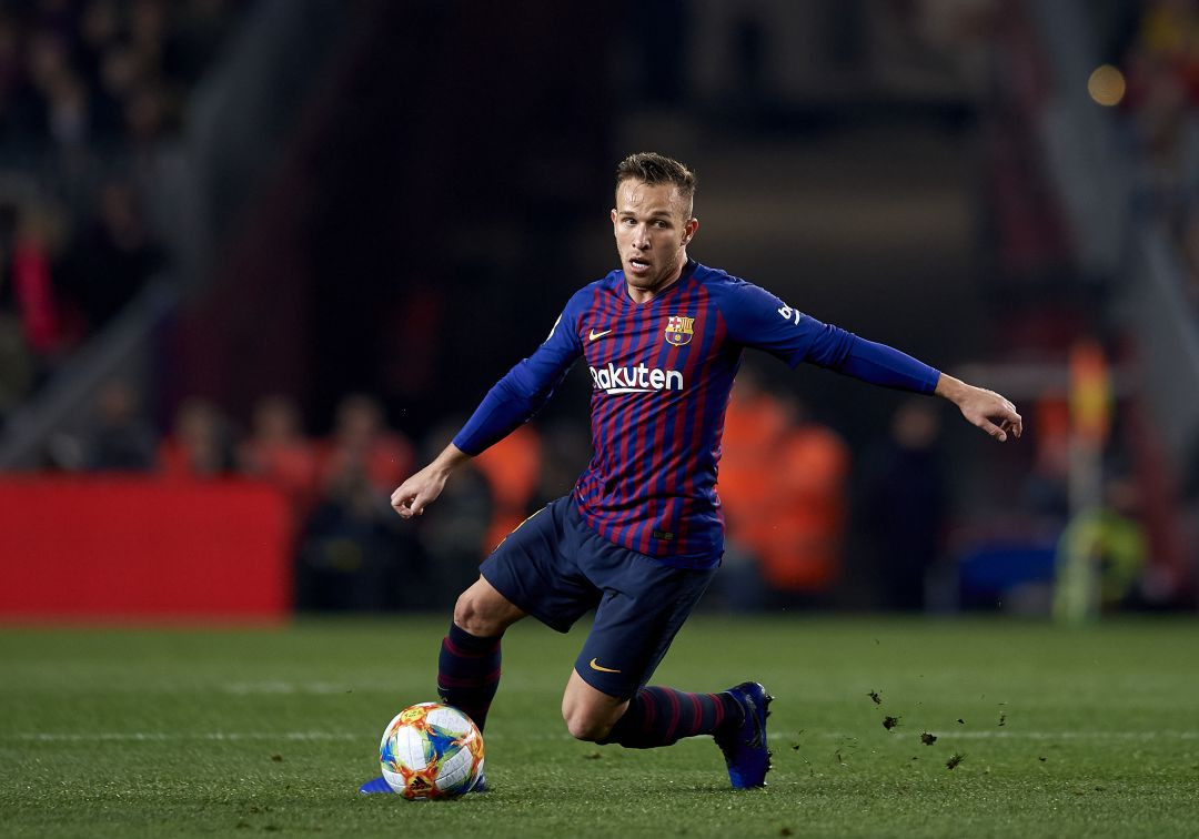 Arthur en un partido con el FC Barcelona / EFE