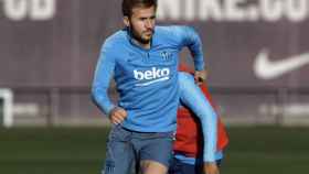 Una foto de Sergi Samper durante un entrenamiento del Barça / FCB