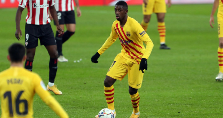 Ousmane Dembelé jugando con el Barça contra el Athletic Club / FC Barcelona