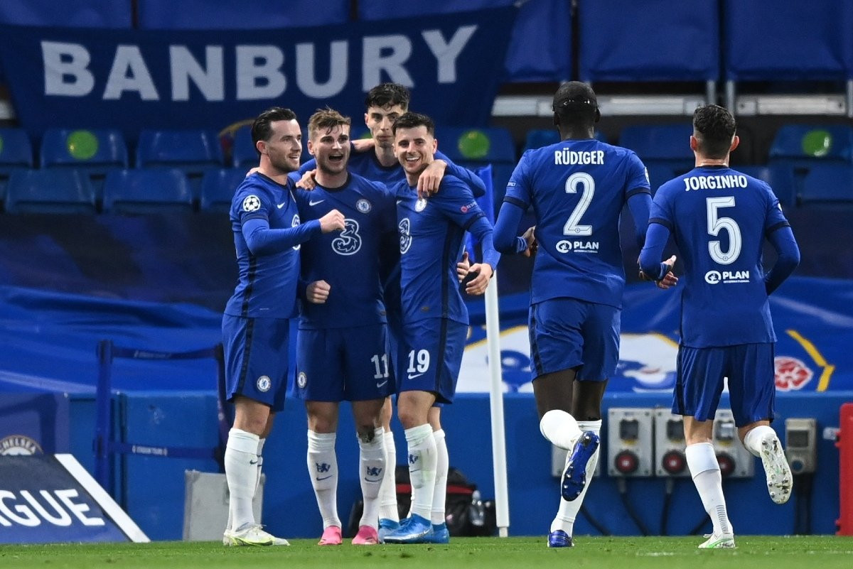 Los jugadores del Chelsea, celebrando un gol ante el Real Madrid | EFE