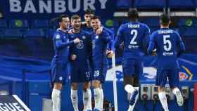 Los jugadores del Chelsea, celebrando un gol ante el Real Madrid | EFE