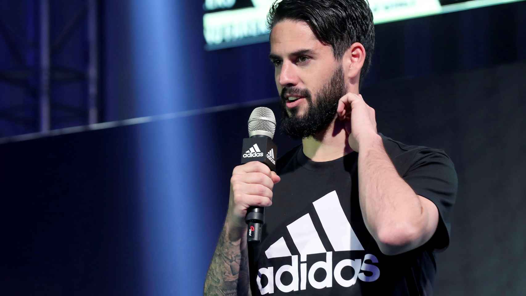 Isco Alarcón en el acto promocional de Adidas este jueves / EFE