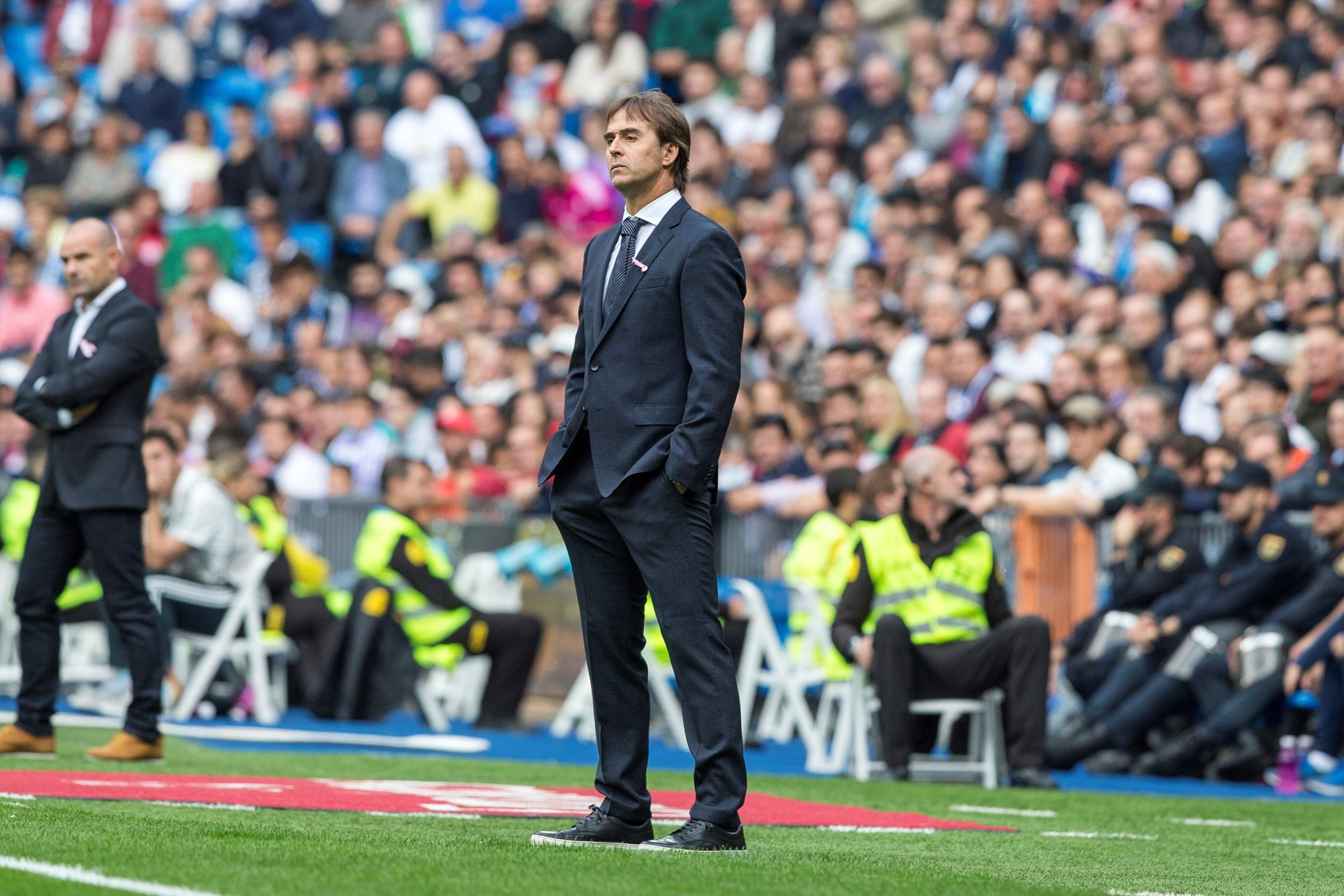 Una foto de Julen Lopetegui en el el Bernabéu / EFE