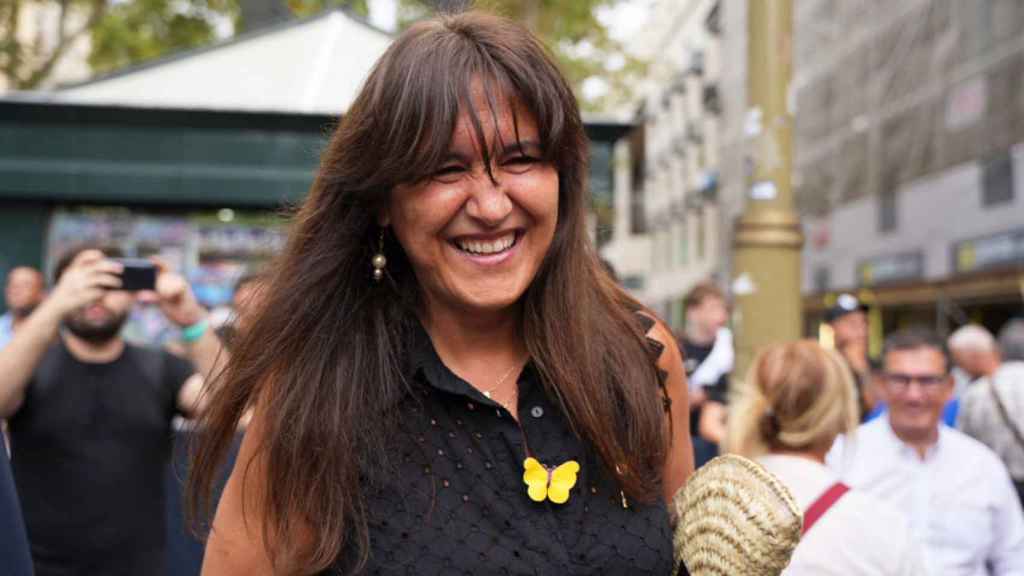 Laura Borràs, expresidenta del Parlament, en el acto del 17A / Luis Miguel Añon