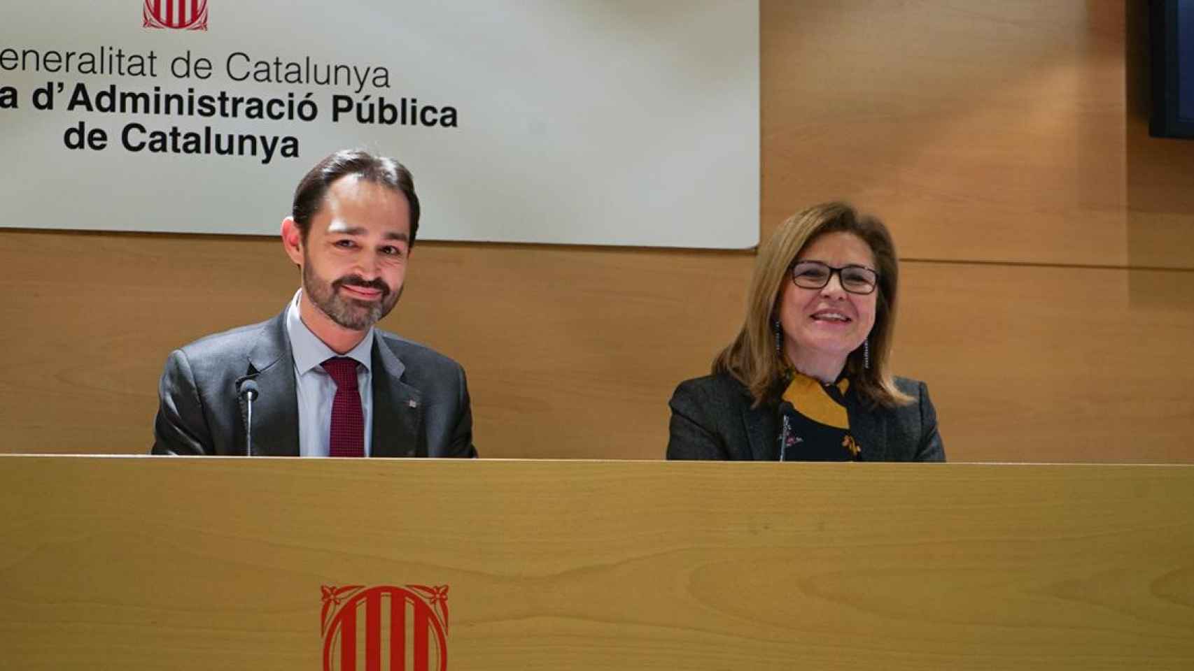 Xavier Gatius (i), exdirector de la ciberseguridad catalana, en una imagen de archivo / GENCAT