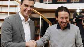 Pedro Sánchez, el presidente del Gobierno, y Pablo Iglesias, el secretario general de Podemos / EFE