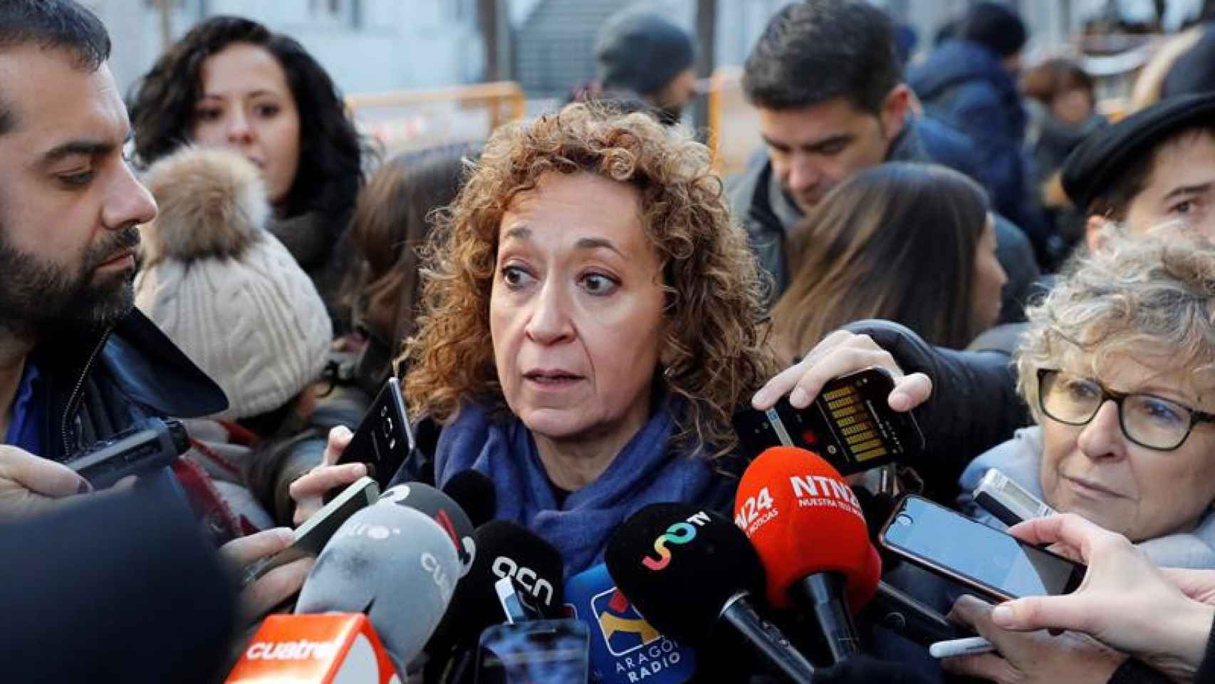 La diputada de ERC Esther Capella, frente al Tribunal Supremo / EFE